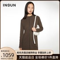 Enshang shopping mall with cashmere loose long wool knitted dress women