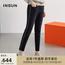 Enshang shopping mall with the same autumn new cotton skinny jeans female slim small feet nine points