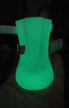 FOKWOW soft rubber all-in-one luminous rain boots are lightweight and easy to wear anti-slip water shoes for big dogs and small dogs (pack of two)