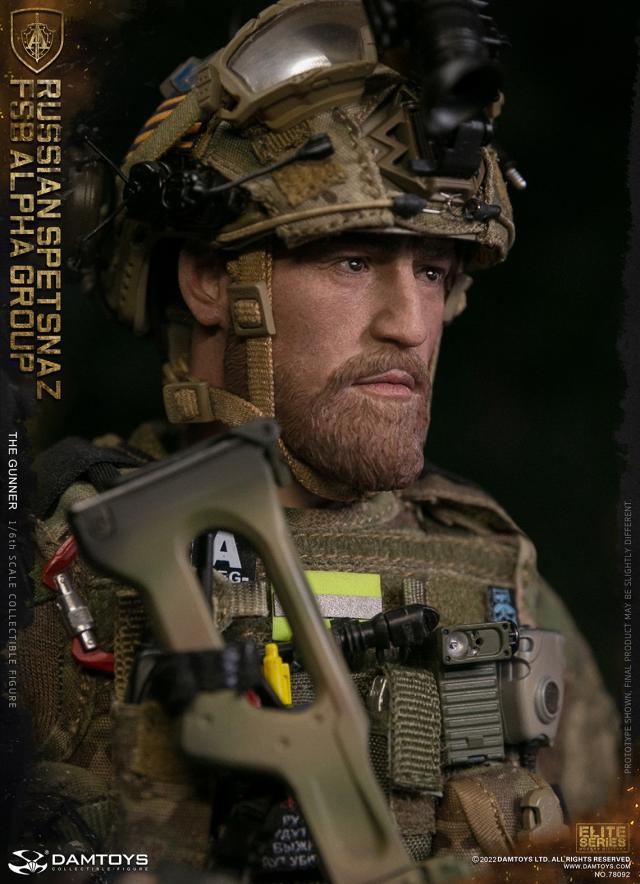 DAMTOYS1/6ロシアスペッツナーズアルファグループ DAMTOYS 1/6 RUSSIAN SPETSNAZ FSB ALPHA GROUP GUNNER NO.78092