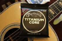 Martin Martin MTCN160 black samurai titanium alloy folk music wood guitar strings 12-55