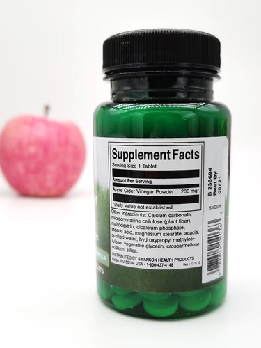 Американские покупки Swanson Apple Cider уксус таблетки капсулы полное управление телом веса жир сжигание таблетки оригинальный импорт