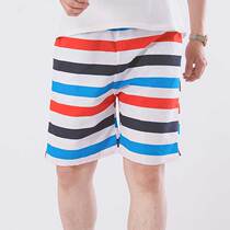 Navy Wind Striped Quick Dry Shorts Mens Summer Beach Pants Plus Size Loose Casual Pants Thin Pajama Pants
