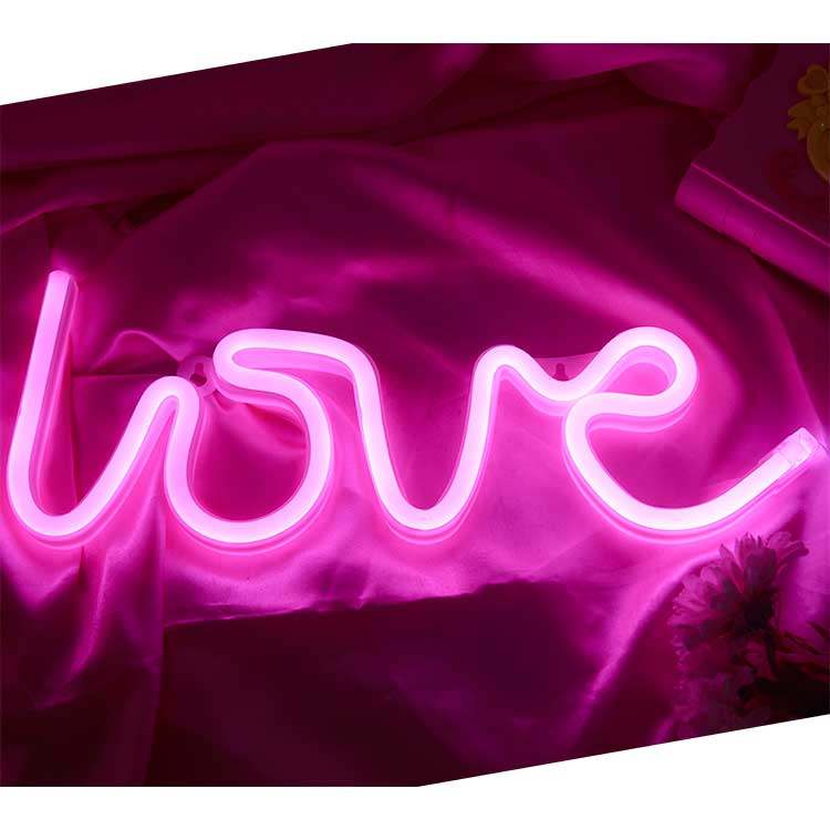 ins Love neon dormitory Princess room decoration night light Photo props Trunk confession proposal