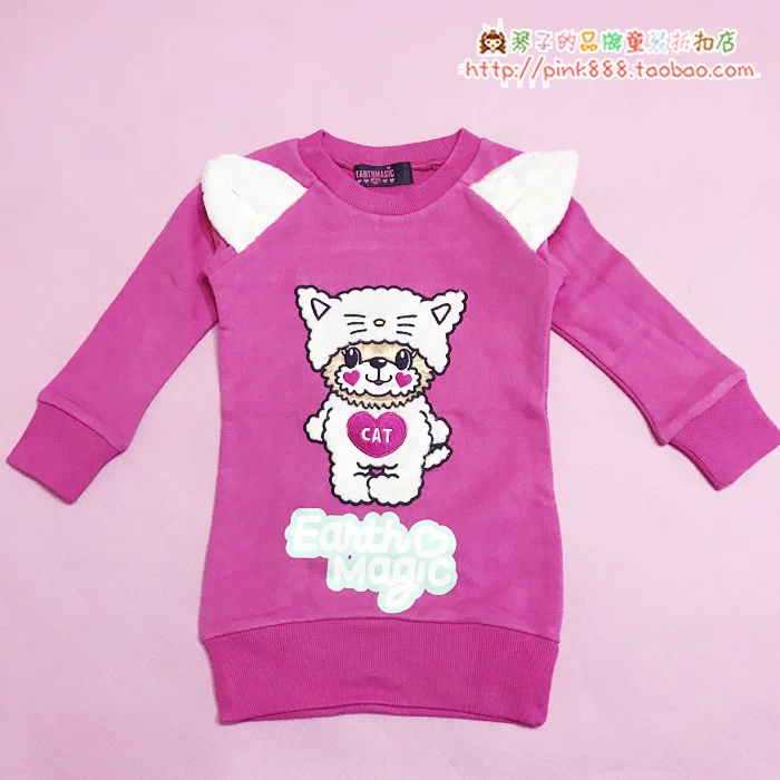 Spot Earthmagic EM Bear топ девочки stereo котик кролик уши хвост хвост длинный свитер