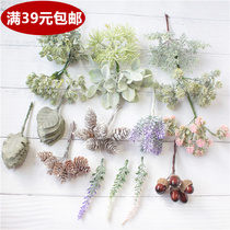 DIY simulation Mori handmade accessories plastic grass pineapple grass zakka decoration material wreath corsage Flower Wall Flower