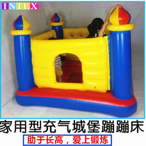 Inflatable castle home small trampoline INTEX childrens jumping toy game house ocean ball slide pool