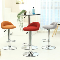 Bar chair lifting bar stool modern simple bar chair creative bar stool rotating back front iron chair