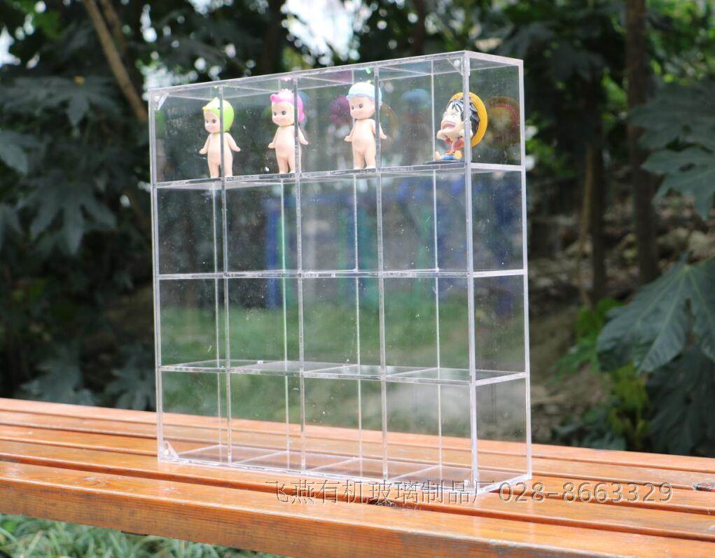 Silk Socks Show Rack Leather Strap Tie Hand Watch Transparent Containing Box Plaid Cartoon Doll Dust-Proof Plaid Box