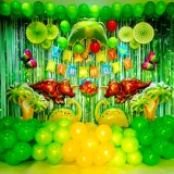 Композиция из воздушных шаров на день рождения, посылка с лесными животными и динозаврами, тема для детей, украшение для первого года вечеринки для маленьких мальчиков, комната