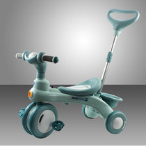 Childrens tricycle foot stroller 1-3-2-6-year-old baby car boy girl lightweight meter blueprint 5