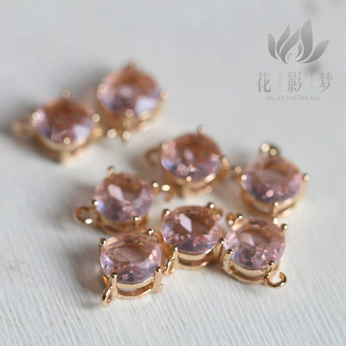 Стеклянная золотая подвеска, китайская шпилька, аксессуар для волос, аксессуары, золото 18 карат