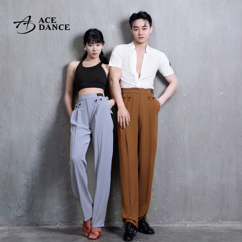 Acedance Unisex Latin Dance Spring and Autumn Pocket Practice Pants with Multiple Buttons, National Standard Pants Da184 Acedance Unisex Latin Dance Spring and Autumn Pocket Practice Pants with Multiple Buttons, National Standard Pants Da184