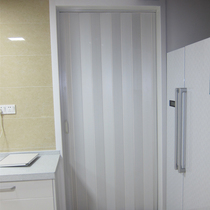  Indoor balcony Plastic PVC folding door Bathroom sliding door Kitchen sliding door partition shop punch-free invisible