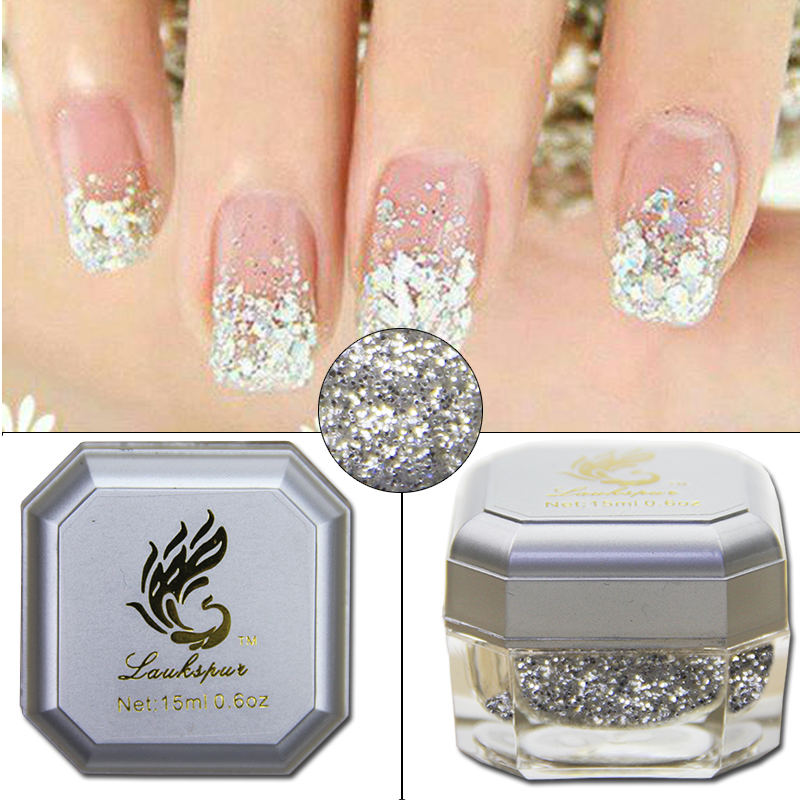 Oil Gel Phototherapy Glue Dazzling Large Bright Sheet Super Shiny Meme Exploding Sparkling Persistent Bright Crystal Sparkling Silver Seven Colors