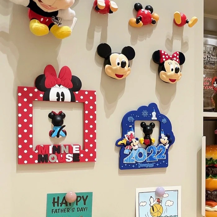 Disney Clearance Mickey Minnie Mickey Mouse Chipmunk Cartoon Anime Photo Frame Silicone Fridge Magnet Decorative Magnet