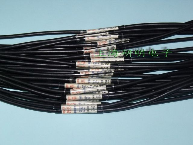 Two-Wire Dallas 18B20 Temperature Sensor, Water Temperature Probe, Stainless Steel Package, Waterproof Type