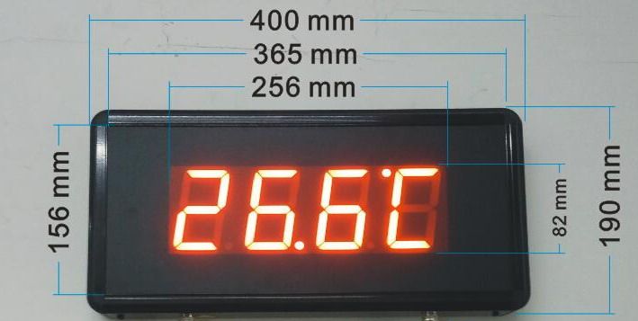 Large screen test temperature thermometer PT100 thermometers electronic instrument meter 4-20MA input signal