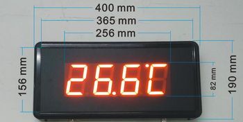 Industrial Signal 0-10V, 4-20Ma or Pt100 Large Screen Wall-Mounted Thermometer Warehouse Display Board