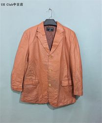 ຊຸດ commuter ຄລາສສິກ vintage ຍີ່ປຸ່ນ vintage ສີສົ້ມ jacketskin sheepskin