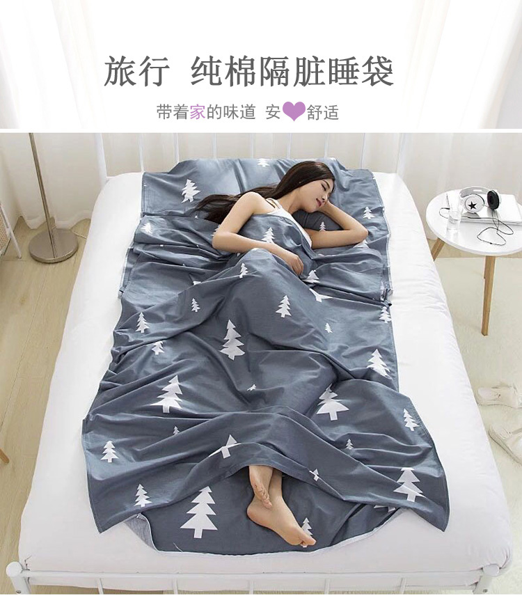 Cotton khách sạn trên bẩn túi ngủ dành cho người lớn du lịch trong nhà xách tay tấm chống bẩn du lịch đôi khách sạn cung cấp