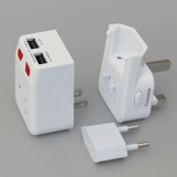 Многоофункциональный туристический конверсионный штекер двойной USB Global General -purpose Travel Universal Conversion Cocket