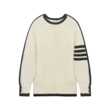 THOM BMOMTHE Лонгслив, мужской демисезонный универсальный свитер для влюбленных, круглый воротник, в американском стиле