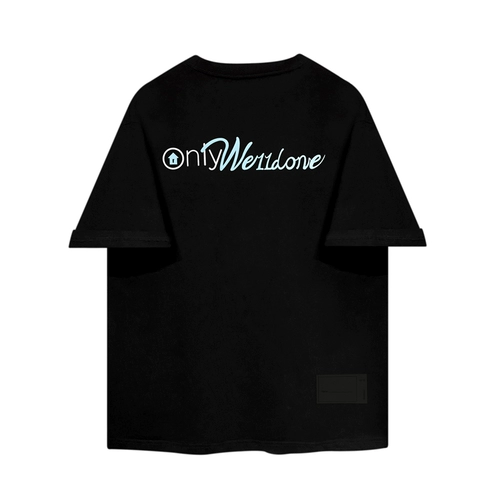 Подлинный Lanbos We11done Letter Short -Sleeved Men Men Welldone Пара американское прилив наполовину наполовину t -мала