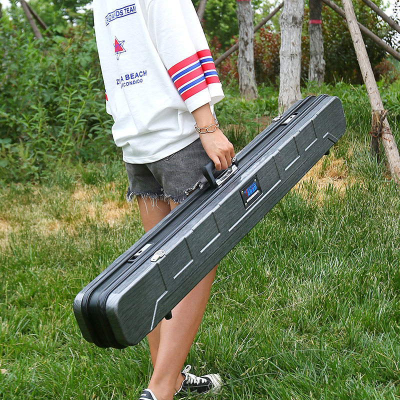 PC Aluminum Frame Gear Bag Hard Shell 1 25 m Fishing Bag Rod Bag Rod waterproof Terra fishing rod bag increased multifunction