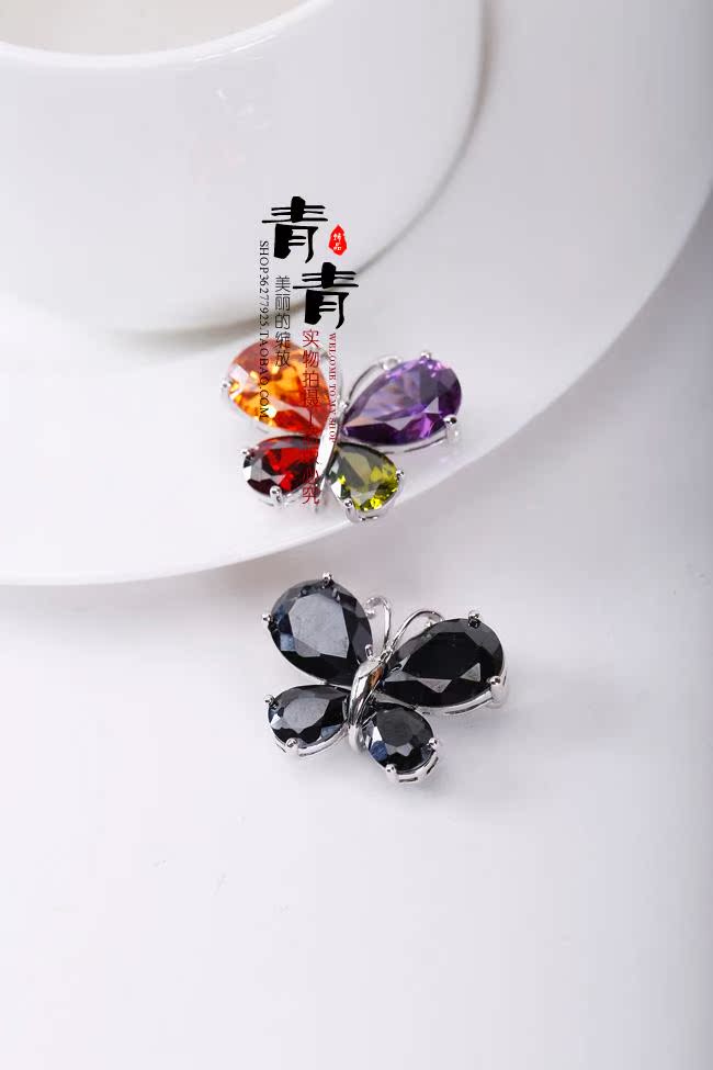 Broche femme en cristal naturel pierres semi-précieuses - Ref 1176302 Image 22