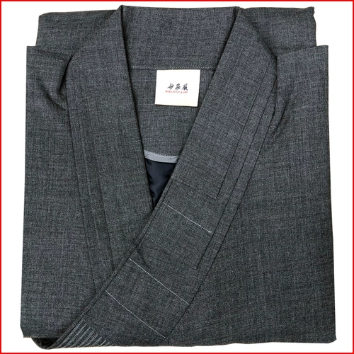 Miaozhuang Одежда монаха Одежда монаха Плащ дзен-медитации Хлопковая одежда Весна и осень Гэри на шерстяной подкладке Двухслойное теплое платье Длинное платье