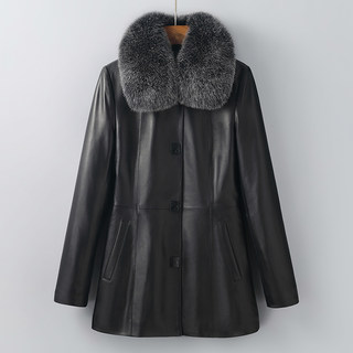 Genuine Leather Women's down Jacket Coat 2025 Winter and Autumn New Slim Fit Plus Size Haining Sheepskin Coat for Mom