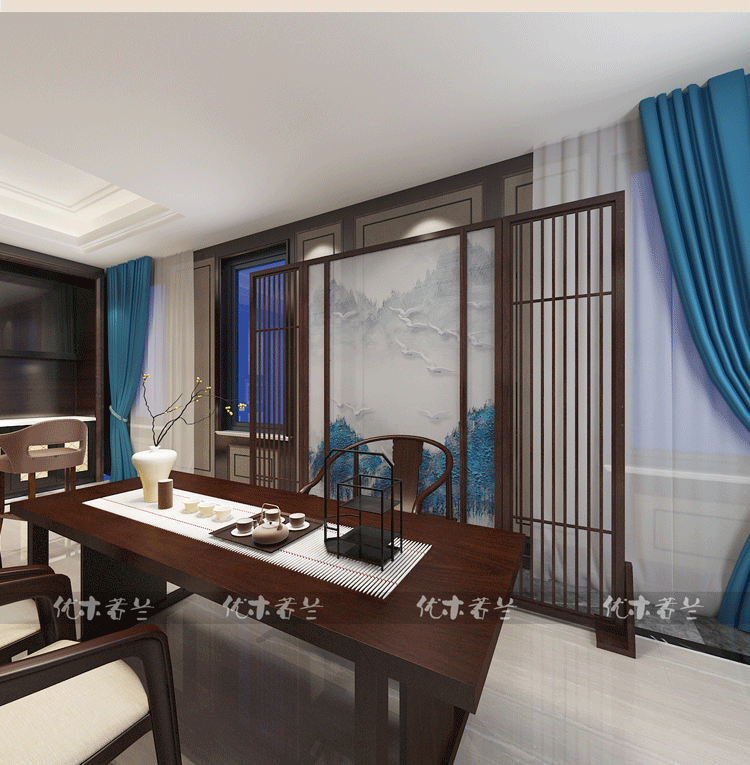 Màn hình hiện đại Trung Quốc vách ngăn phòng khách văn phòng nghệ thuật thời trang phòng ngủ màn hình bằng gỗ [bằng cánh] - Màn hình / Cửa sổ vách ngăn trang trí
