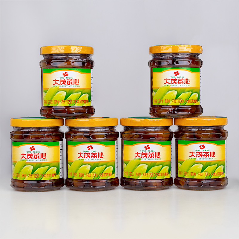 Large lush lettuce lettuce with vegetable heart sauce 220g * 6 bottled sauce pickled to the next meal