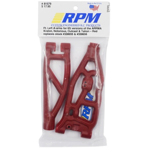 RPM Усилить модернизированную переднюю руку спереди налево Нейлон руки для модели Arrma 6S#81572 81579