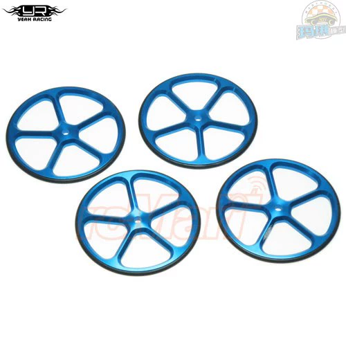 Набор маневровых колес для туристического автомобиля YR Yeah Racing 1/10, синий и черный #YT-0069