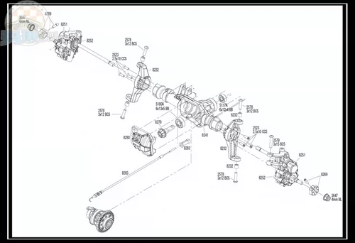 TRAXXAS Оригинальная заводская заводская панель TRX-4 переднего моста в сборе 2-фронта