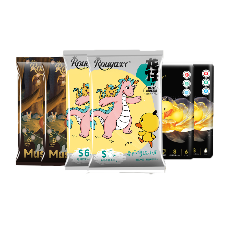 柔丫龙仔试用装纸尿裤