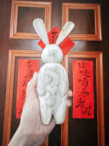 Wood carving rabbit