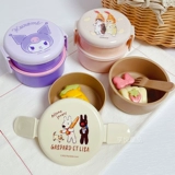 Sanrio, японский двухэтажный маленький ланч-бокс, посуда для школьников и студентов для кормления