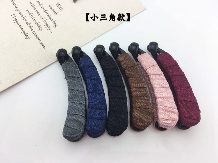Tóc bớt phúc! Phiên bản Hàn Quốc của ruy băng quấn chuối nhỏ kẹp dọc clip màu rắn hoang dã phụ kiện tóc kẹp càng cua dài