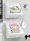 Kitty Bathroom Mural Storage Box, No-Drill Bathroom Folding Shelf, Waterproof Toilet Storage Rack for Clothes