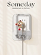 Cartoon Bathroom Socket Waterproof Cover 86 Type Bathroom Double Switch Splash-Proof Box Transparent Plug Self-Adhesive Protective Box