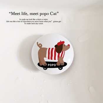 Bathroom Sink Drain Plug Sausage Dog Odor-Proof Push-Type Washbasin Accessories Ceramic Washbasin Drain