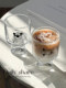 Niche Original Goblet ins Style Small Dog Water Cup Glass Cup High Aesthetic Value Household Drinking Cup Coffee Juice Cup