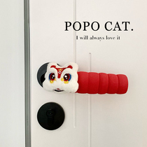 2024 New Year New Door Handle Sheath Winter Anti-static Anti-collision Festive Bedroom Home Decoration Ornament Universal