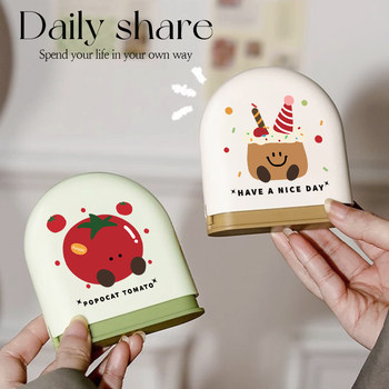 Creative and Cute Braces Storage Box, Pull-Out Invisible Orthodontic Braces Box, Multi-Functional Correction Retainer Protective Case