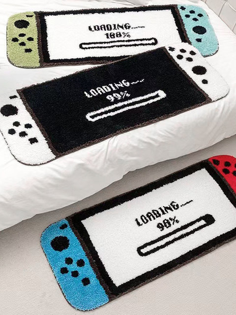 Ns Game Console Carpet Bedroom Switch Bedside Rug Living Room Sofa Bay Window Rug Controller Creative Room Floor Mat