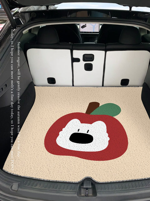 New Car Trunk Anti-Dirt Mat, Silk Loop, Stain-Resistant, Non-Slip Mat, Can Be Cut, High-End Cartoon, Universal