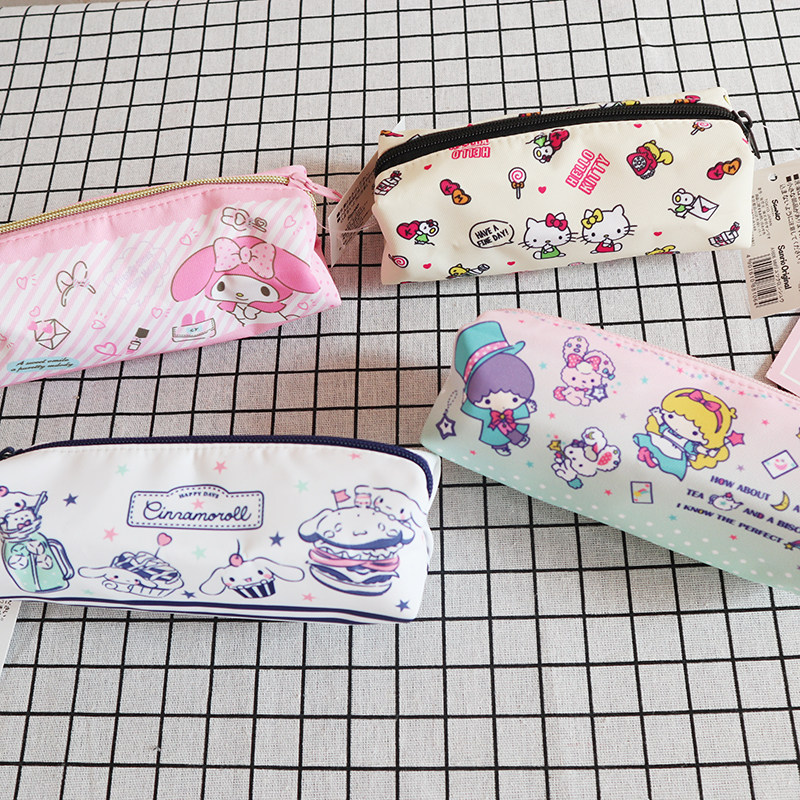 Cute cartoon k * t melody D cylinder waterproof small storage bag Big ear cute dog Gemini X Star pen bag Sundries bag